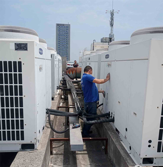 大邑中央空调制热和不制冷系统维修方法